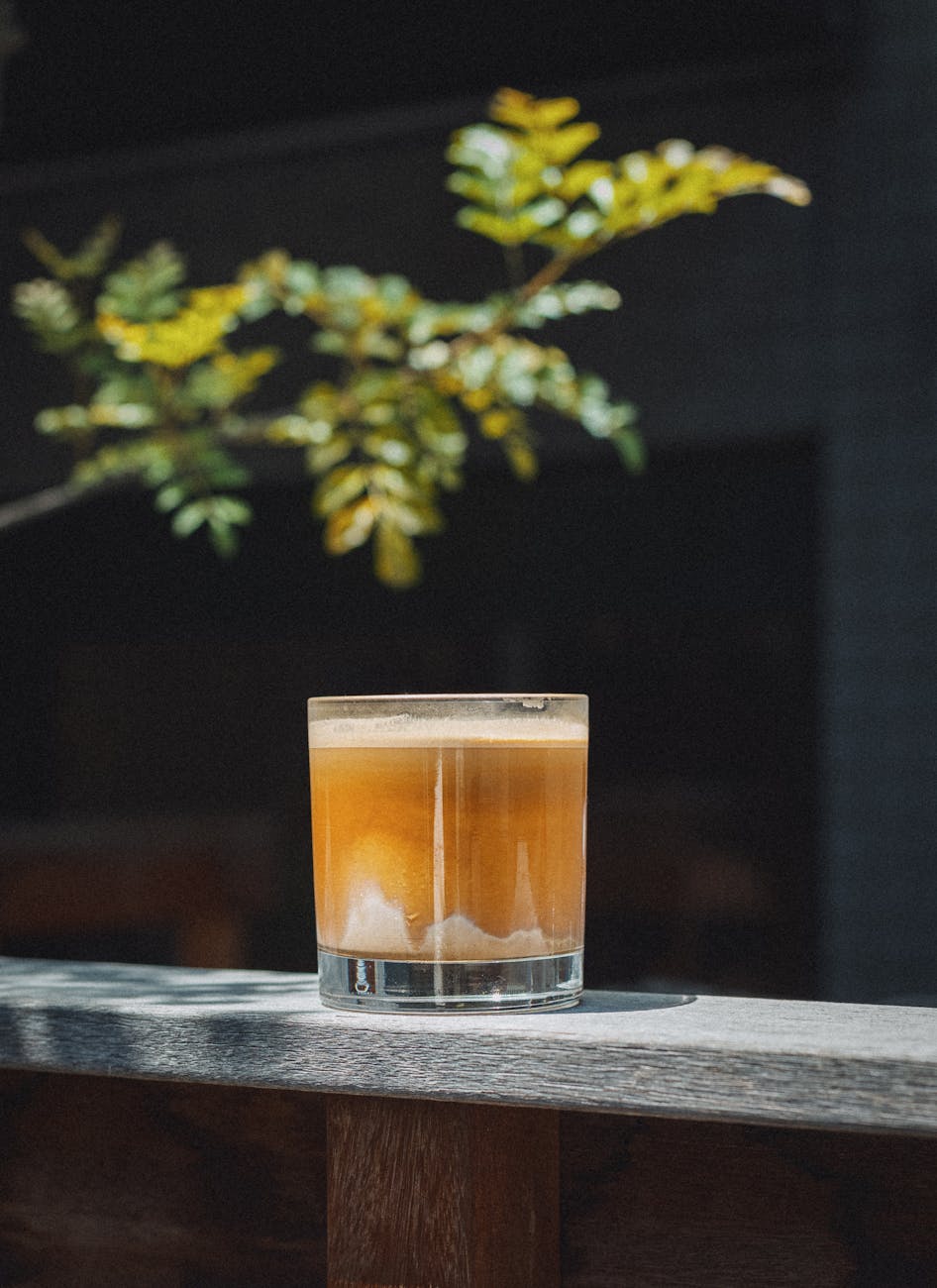 Photo by Gu Ko | via Pexels | License: Pexels License | https://www.pexels.com/photo/iced-coffee-on-a-japanese-garden-terrace-31911262/