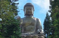 Photo by 白吉 脑 | via Pexels | License: Pexels License | https://www.pexels.com/photo/tian-tan-buddha-statue-amidst-lush-surroundings-33427480/