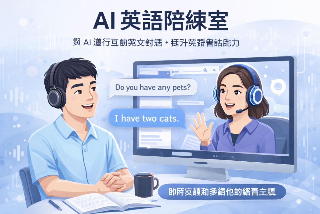 AI 英語陪練室(免費版 / AI 進階版)