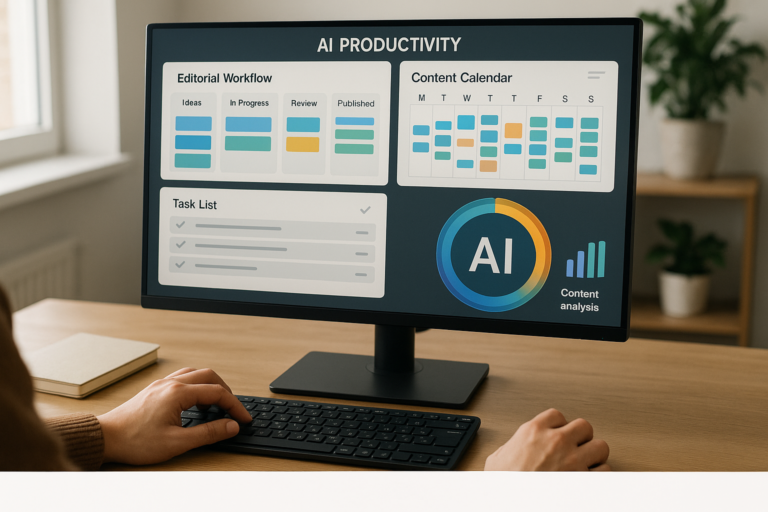 示意圖：AI 工作流與儀表板場景｜Google 最新實時搜尋功能對站長的影響與應對策略