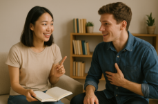 示意圖：英語對話練習情境｜簡單學英文：基礎文法快速上手