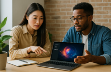 示意圖：AI 工作流對話場景｜如何製作吸引眼球的桌面壁紙